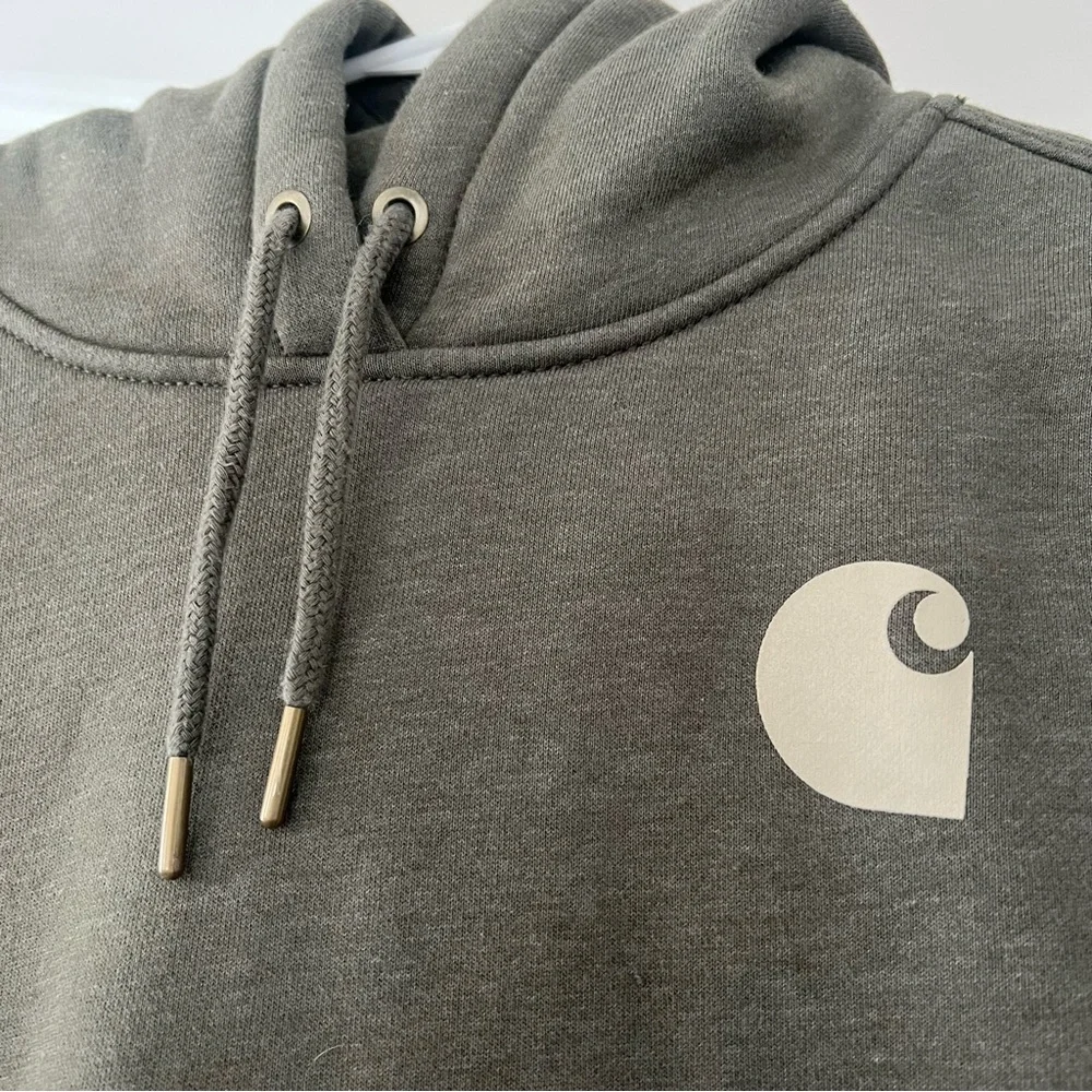 Women’s Carhartt Relaxed Fit Midweight Logo Graphic Hoodie - Picture 2 of 7